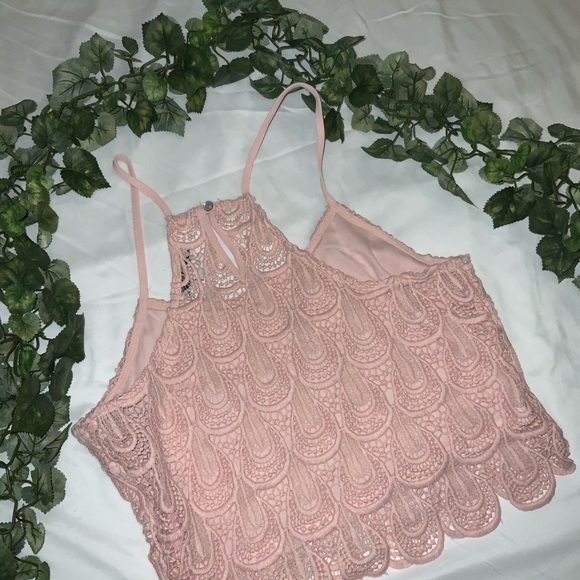 Pink Lace Tank Top - Picture 4 of 6